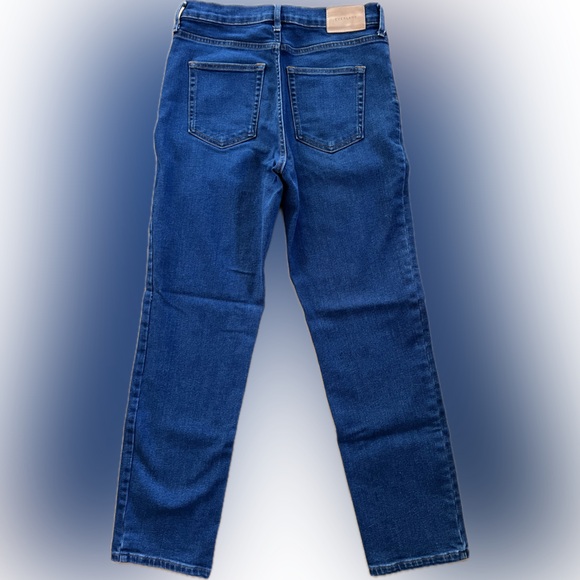 29 (6-8)👖Like New Everlane High Rise Slim Straight Cigarette Ankle Blue Jean 29 - Picture 3 of 17